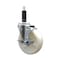 Service Caster 5'' SS Nylon Swivel 1'' Expanding Stem Caster with Brake SCC-SSEX20S514-NYS-TLB-1 - alternate 1